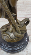 Themis Lady Justice Bronze Sculpture 19" x 8"