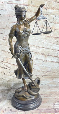 23'' Tall Blind Justice Graduation Gift Lawyer Student Bronze