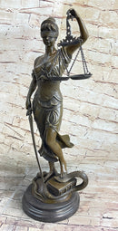 23'' Tall Blind Justice Graduation Gift Lawyer Student Bronze