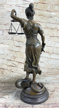 23'' Tall Blind Justice Graduation Gift Lawyer Student Bronze