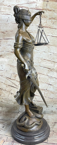 23'' Tall Blind Justice Graduation Gift Lawyer Student Bronze