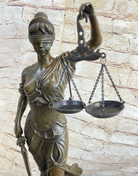 23'' Tall Blind Justice Graduation Gift Lawyer Student Bronze