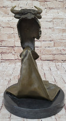 Abstract Bull Monument Bronze Sculpture
