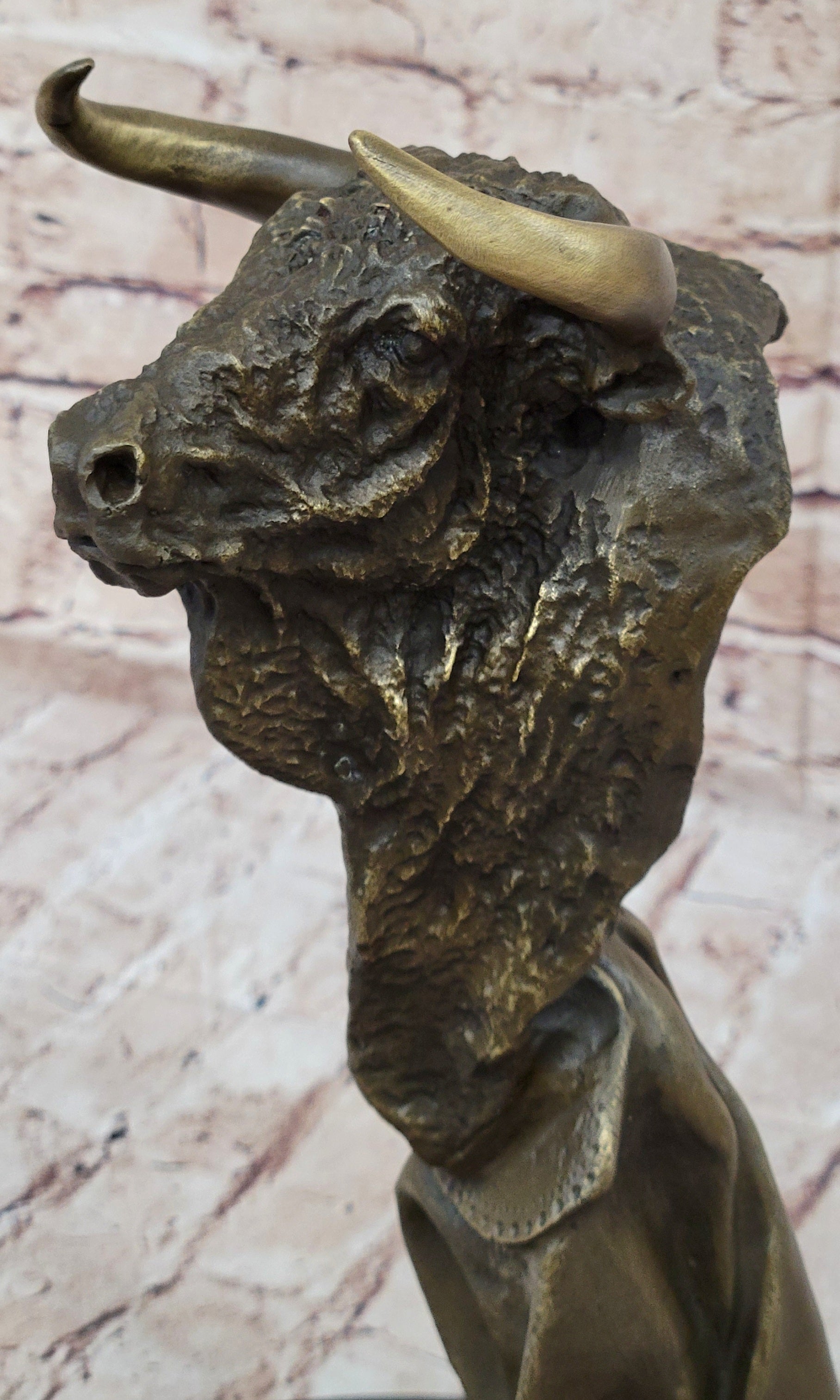 Abstract Bull Monument Bronze Sculpture