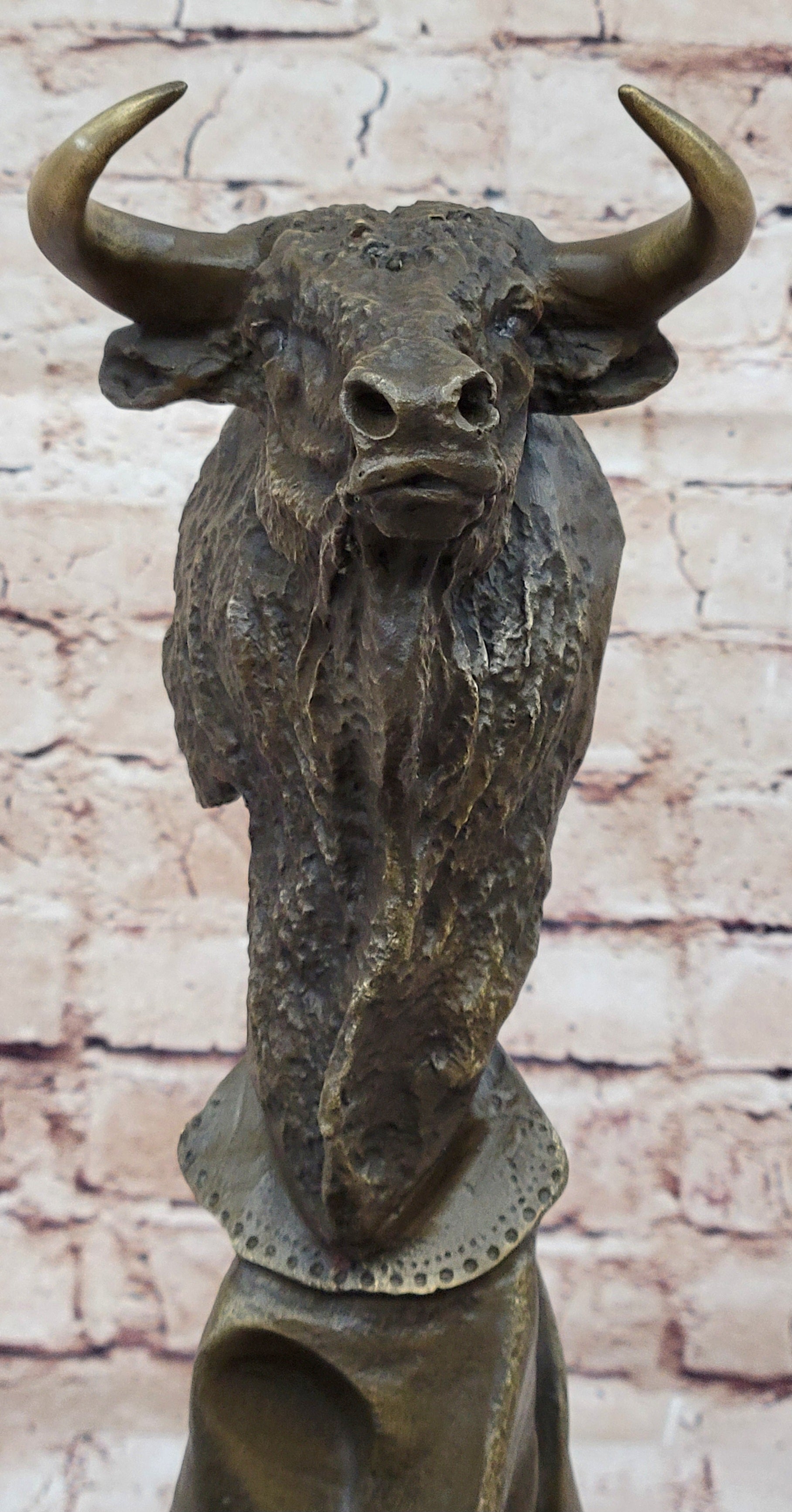 Abstract Bull Monument Bronze Sculpture