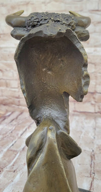 Abstract Bull Monument Bronze Sculpture