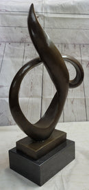 Abstract Geometric Cubism Bronze Metal Sculpture 30" x 18"