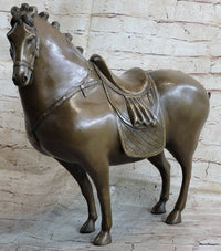 Tang Horse by Zhang Art Deco Bronze Sculpture