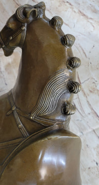 Tang Horse by Zhang Art Deco Bronze Sculpture