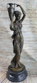 Bronze Sculpture of Classical Roman Woman Water Carrier