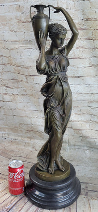 Bronze Sculpture of Classical Roman Woman Water Carrier