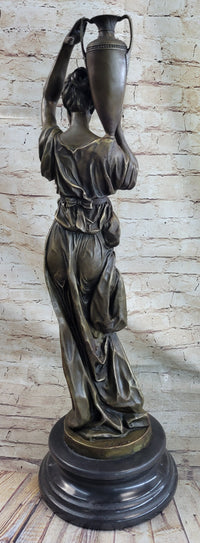Bronze Sculpture of Classical Roman Woman Water Carrier