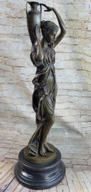 Bronze Sculpture of Classical Roman Woman Water Carrier