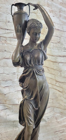 Bronze Sculpture of Classical Roman Woman Water Carrier