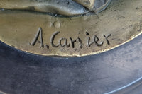 Bronze Sculpture of Classical Roman Woman Water Carrier
