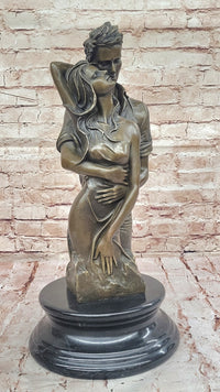 Bronze Couple Sculpture – Embrace of Love