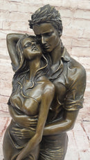 Bronze Couple Sculpture – Embrace of Love