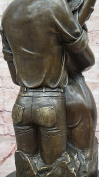 Bronze Couple Sculpture – Embrace of Love