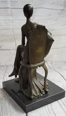 Art Deco Gilded Age Fashion Model Actress Dancer Bronze Sculpture