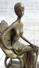 Art Deco Gilded Age Fashion Model Actress Dancer Bronze Sculpture