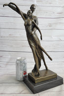 Bronze Sculpture Modern Art Ballerina Dancers by Aldo Vitaleh