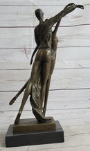 Bronze Sculpture Modern Art Ballerina Dancers by Aldo Vitaleh