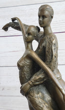 Bronze Sculpture Modern Art Ballerina Dancers by Aldo Vitaleh