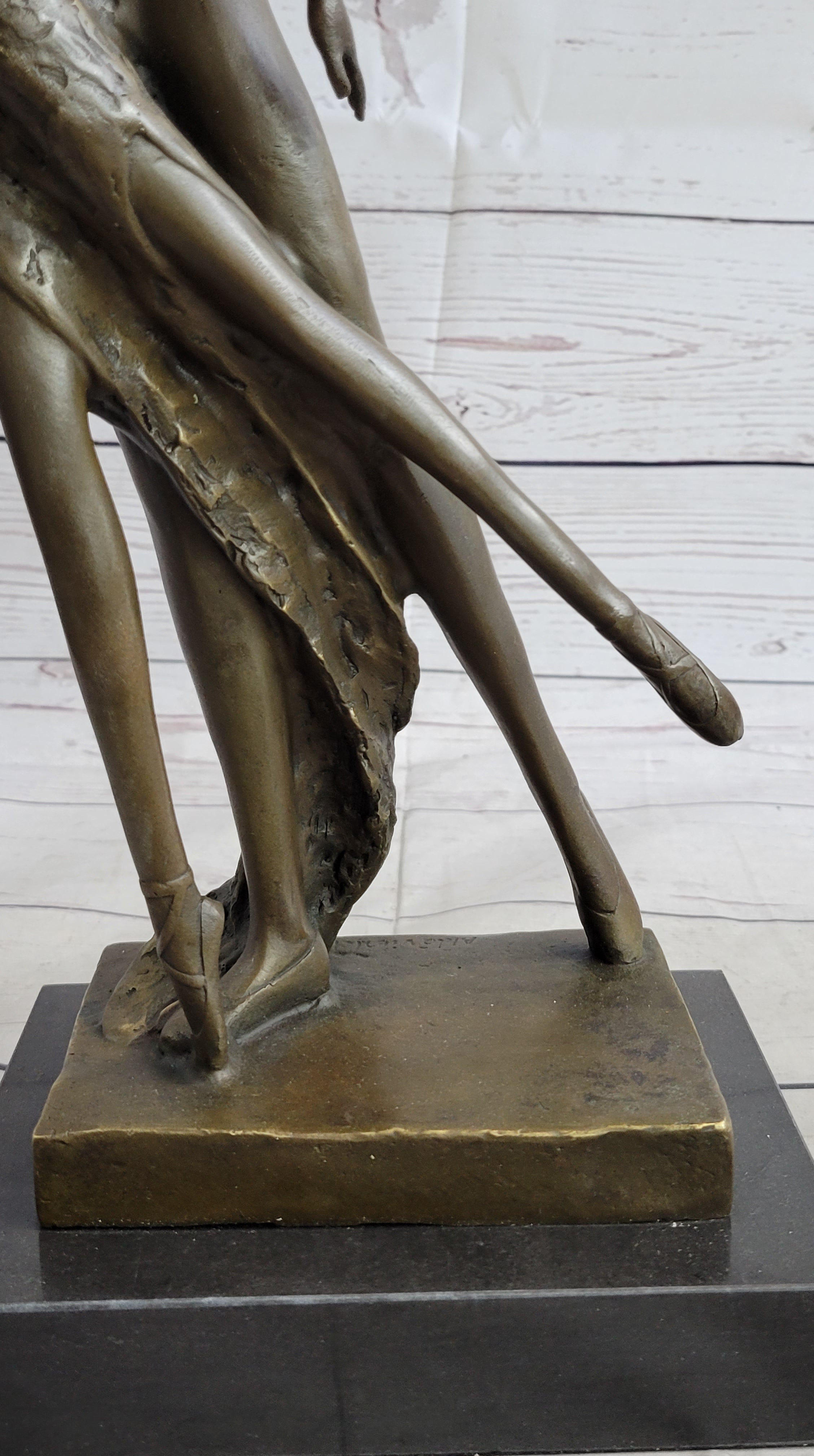 Bronze Sculpture Modern Art Ballerina Dancers by Aldo Vitaleh