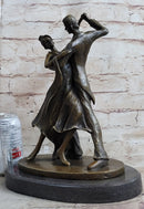 Signed Aldo Vitaleh Tango Dance Tribute to Degas Bronze Sculpture