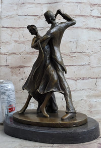 Signed Aldo Vitaleh Tango Dance Tribute to Degas Bronze Sculpture