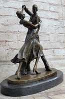 Signed Aldo Vitaleh Tango Dance Tribute to Degas Bronze Sculpture