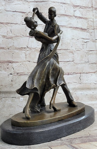 Signed Aldo Vitaleh Tango Dance Tribute to Degas Bronze Sculpture