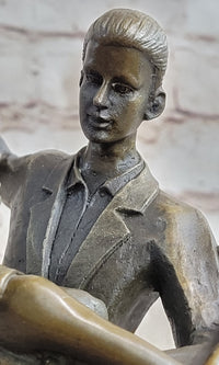 Signed Aldo Vitaleh Tango Dance Tribute to Degas Bronze Sculpture