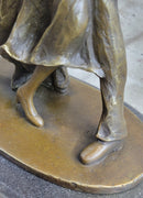 Signed Aldo Vitaleh Tango Dance Tribute to Degas Bronze Sculpture