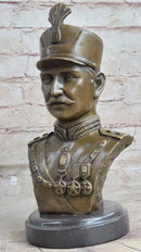 Reza Shah Pahlavi Persian Bust Sculpture Art