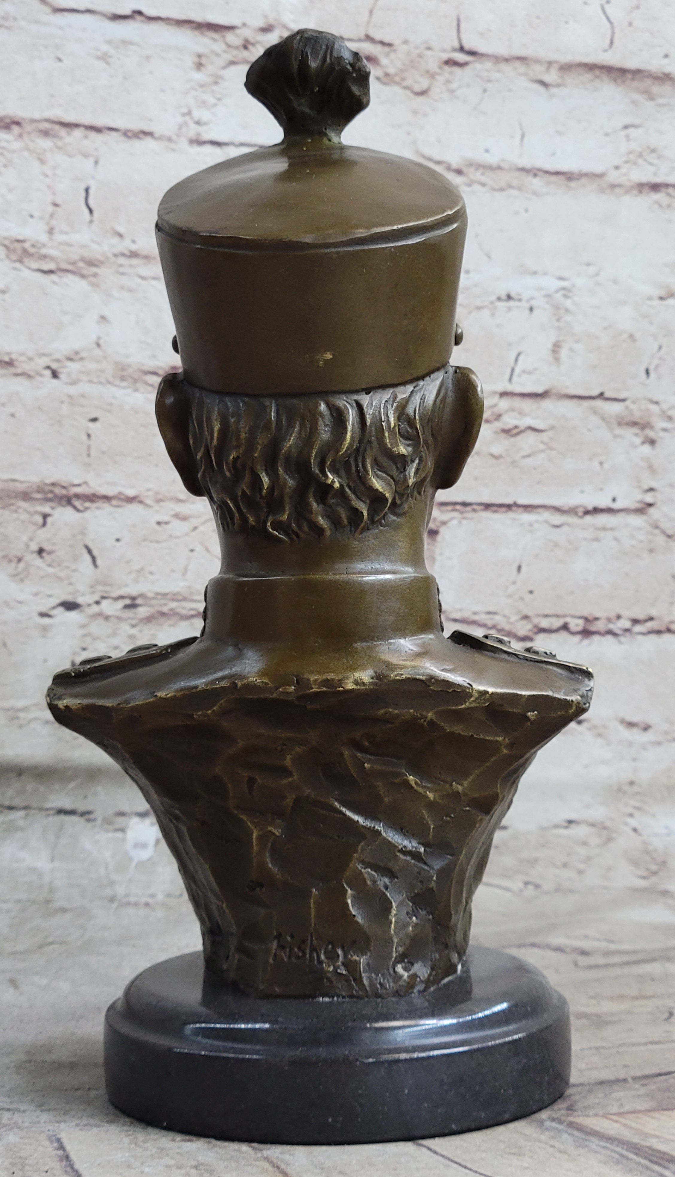 Reza Shah Pahlavi Persian Bust Sculpture Art