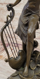 Winged Fairy with Mythical Puti Baby Angel Sculpture Moreau