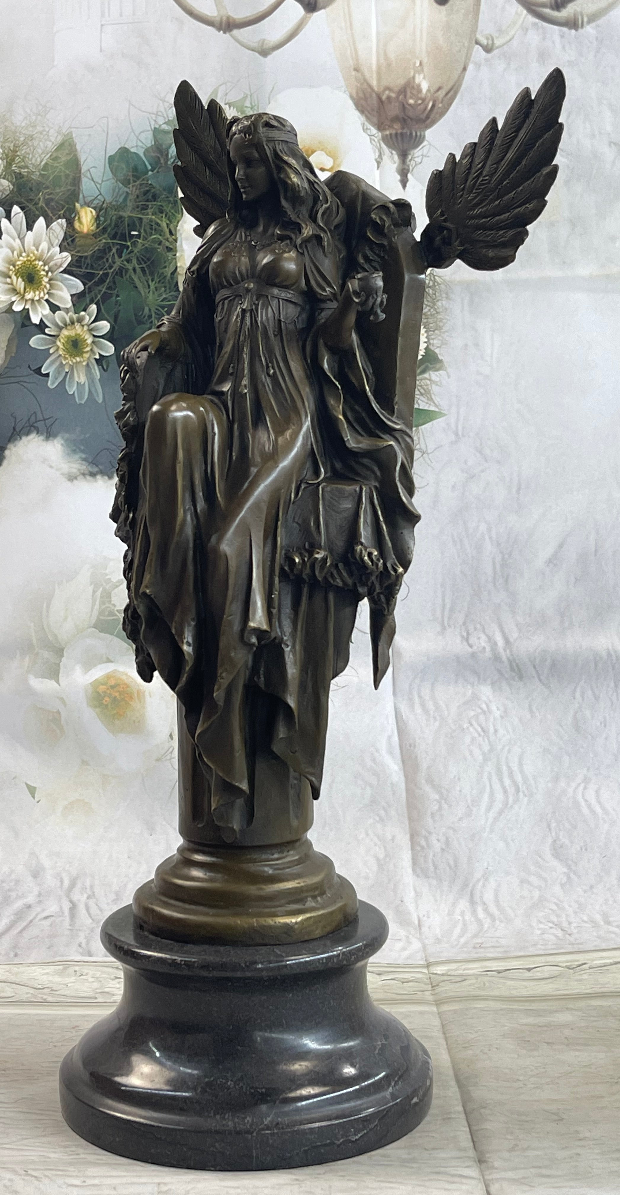 Signed Original Artwork by Cesaro Cleopatra Bronze Sculpture