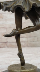 Hot Cast Bronze Ballerina Sculpture by Milo on Marble Base