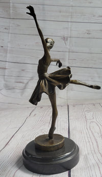 Art Deco Hot Cast Bronze Ballerina Ballet Dancer Sculpture