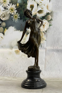 Coinet Art Deco/Nouveau Gypsy Dancer Hot Cast Marble Base