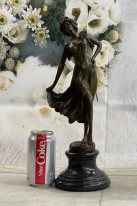 Coinet Art Deco/Nouveau Gypsy Dancer Hot Cast Marble Base