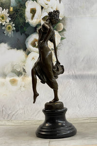 Coinet Art Deco/Nouveau Gypsy Dancer Hot Cast Marble Base