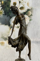 Coinet Art Deco/Nouveau Gypsy Dancer Hot Cast Marble Base