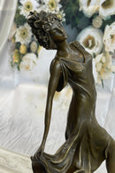 Coinet Art Deco/Nouveau Gypsy Dancer Hot Cast Marble Base