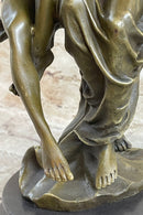 Couple in Love on Swing Bronze Figurine LRG