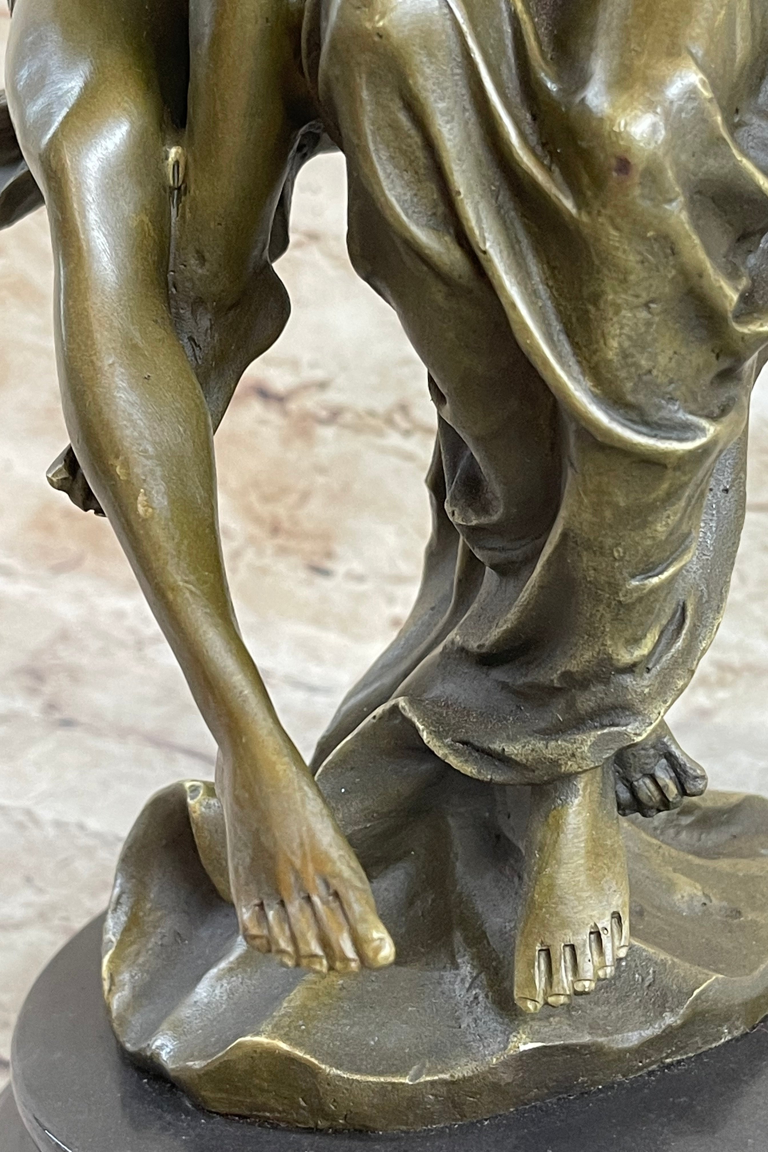 Couple in Love on Swing Bronze Figurine LRG