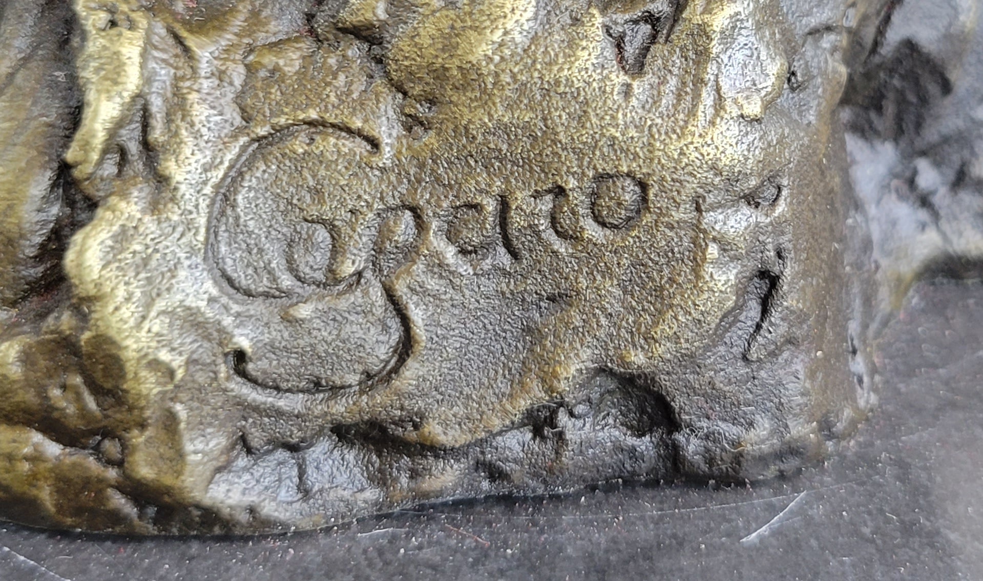 Signed Sexy Fairy with Wing Bronze Art Nouveau Sculpture