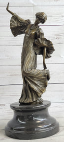 Agathon Léonard Danseuse Chantant Bronze 16" x 6.5"