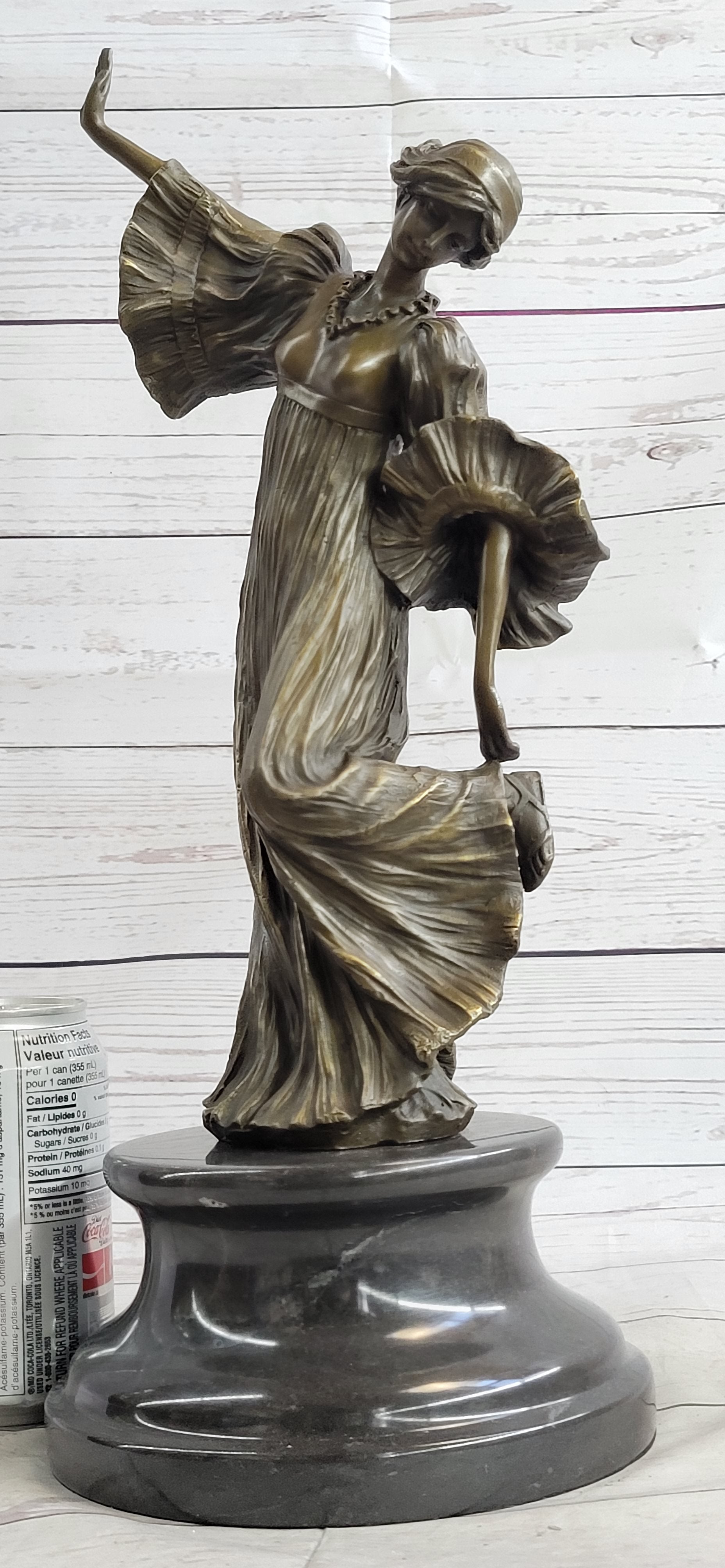 Agathon Léonard Danseuse Chantant Bronze 16" x 6.5"